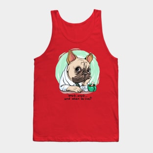 Pug Work Tank Top